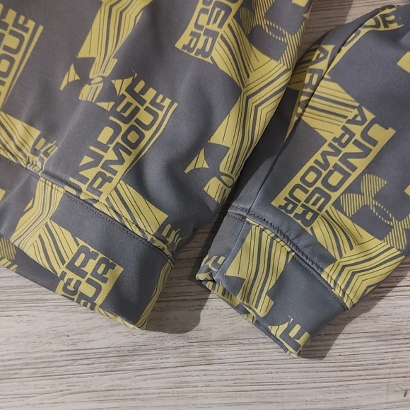 Under Armour Gray and Yellow Performance Jacket Youth Size L - Picture 5 of 9